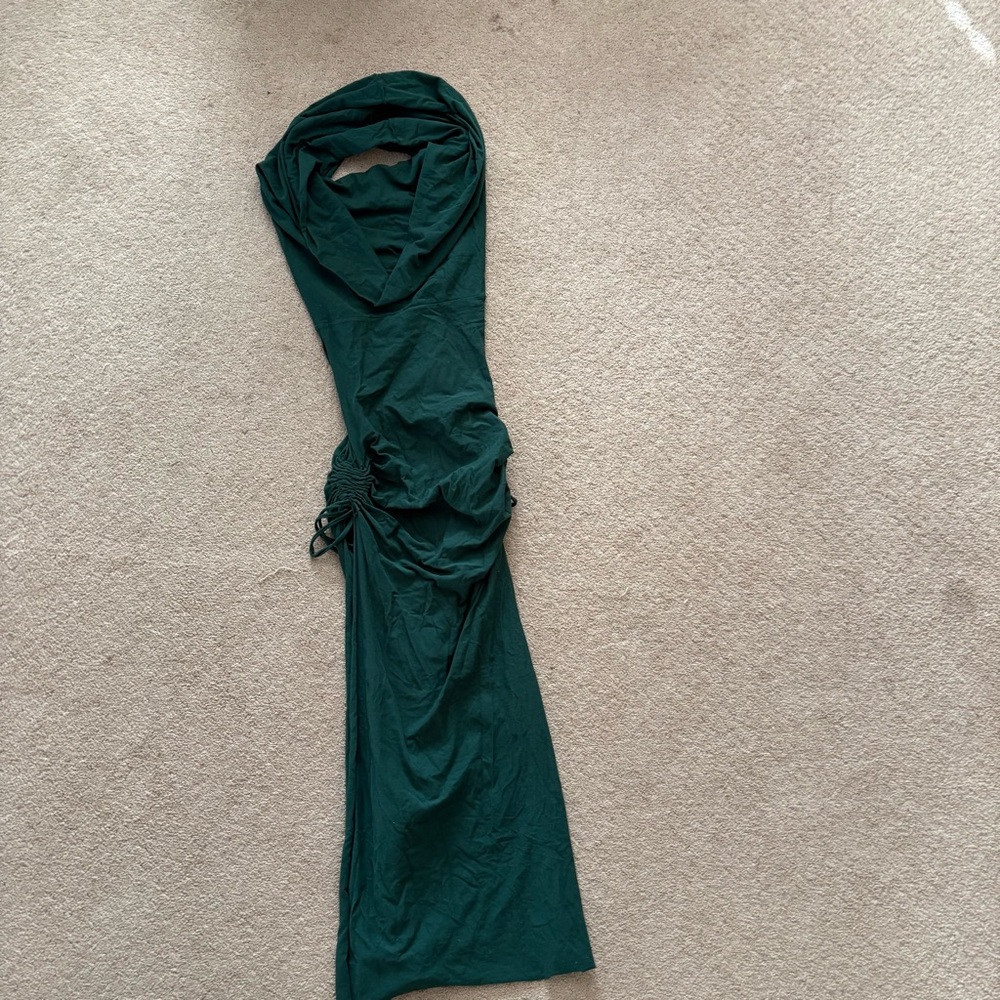 Elven Forest cowl maxi dress